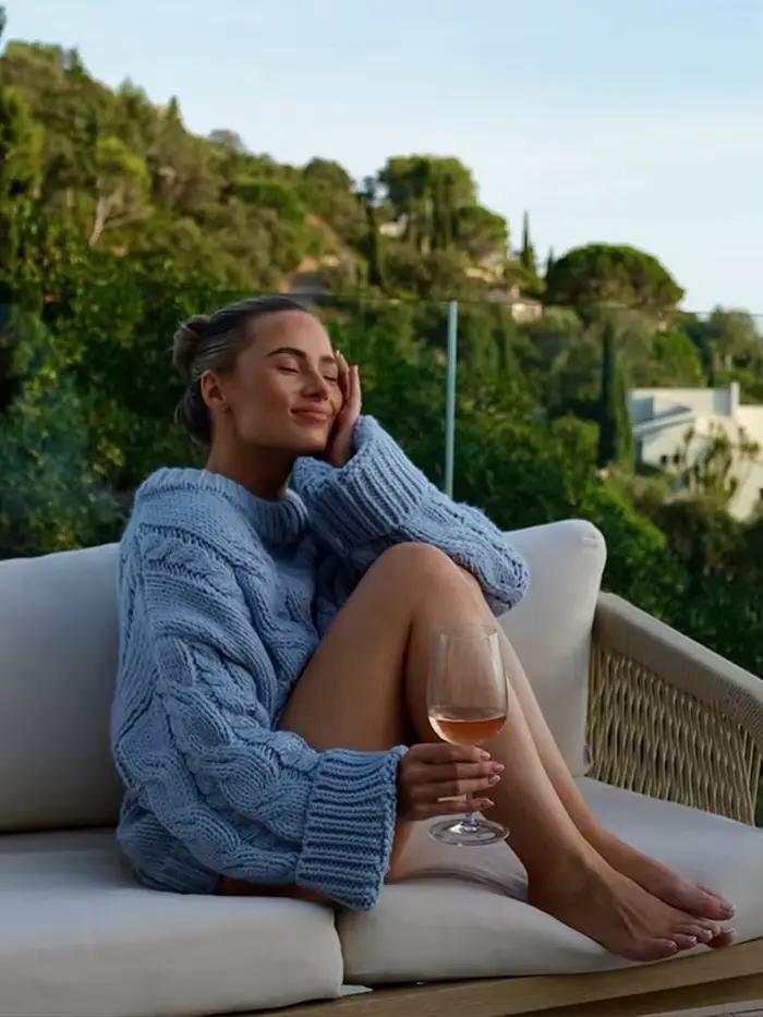 Pull à motif ample en polyester et coton pour femme, coupe décontractée, col rond, confortable et résistant pour les journées automnales et hivernales, idéal pour les activités sportives et les sorties sociales