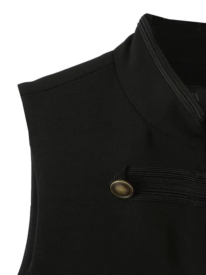 KONDALA Gilet Chic Femme Tendance Urbaine Élégant Vintage avec Boutons Décoratifs Veste