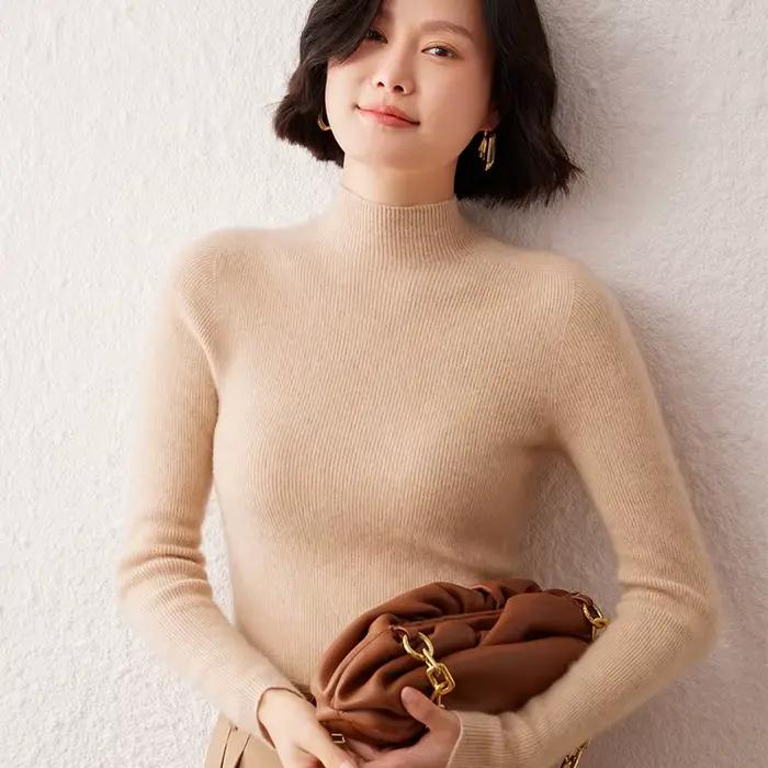 Nouveau pull pour femme en cachemire pur à 100 %