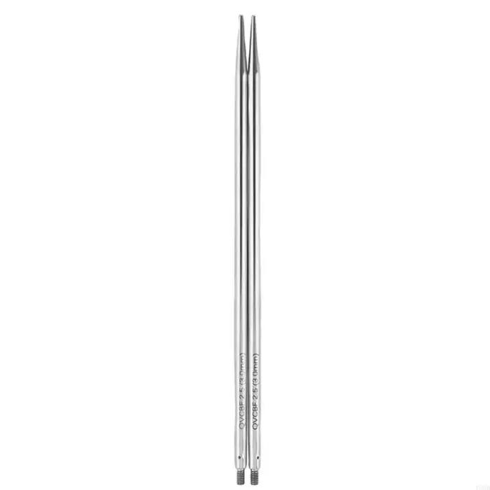 Aiguille à tricoter circulaire creuse en acier inoxydable 13CM Long