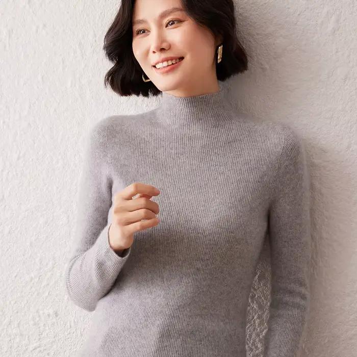 Nouveau pull pour femme en cachemire pur à 100 %