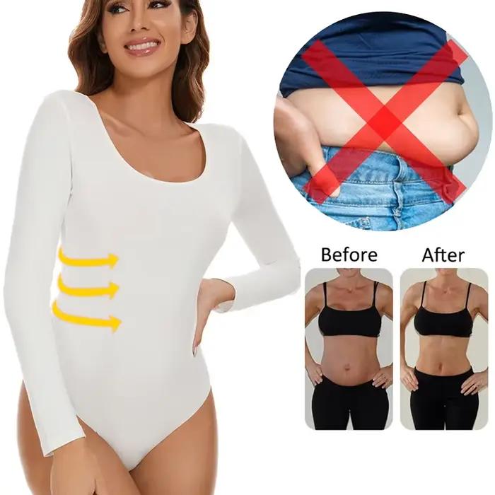 Sous-vêtement thermique à col rond pour femme, combinaison de batterie, coton, doublé sourire, chemise à fond en fibre chauffante, garde au chaud, hiver froid