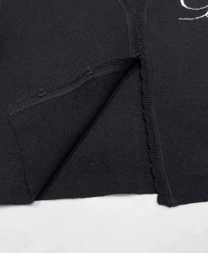 Blumarin a conçu un cardigan français haut de gamme en dentelle brodée avec crochet et boucle pour gaufres