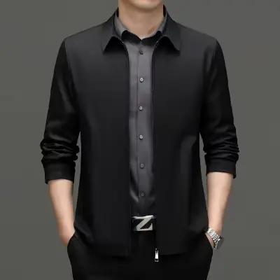 Hommes veste printemps automne nouvelle mode col rabattu intelligent décontracté classique luxe affaires veste marque vêtements d'extérieur et manteaux