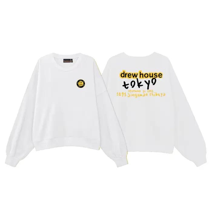 Drew House automne et hiver coupe ample hommes et femmes col rond rue couple mode manteau