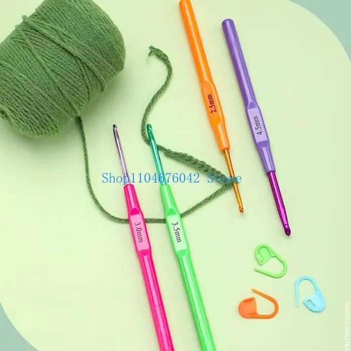 Ensemble de 10 crochets en plastique pour tricots pulls écharpes et accessoires création textile