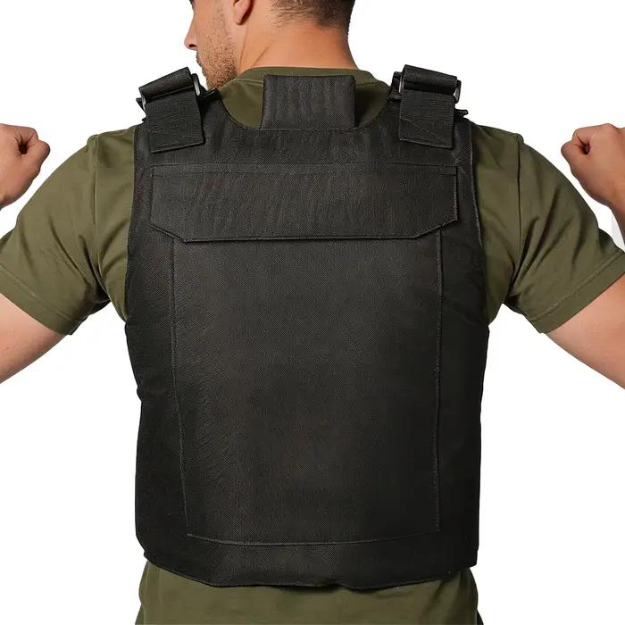Gilet de chasse avec bretelles et ceinture ajustables en velcro élargis, fabriqué en tissu durable et résistant à l'usure