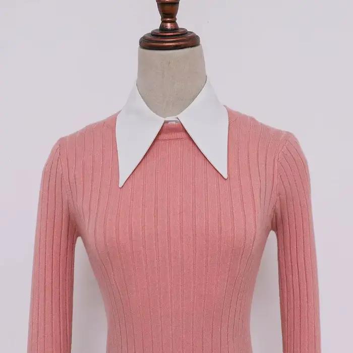 Nouveau Col Amovible en Chiffon Chiffonné Élégant et Tendance pour Femme