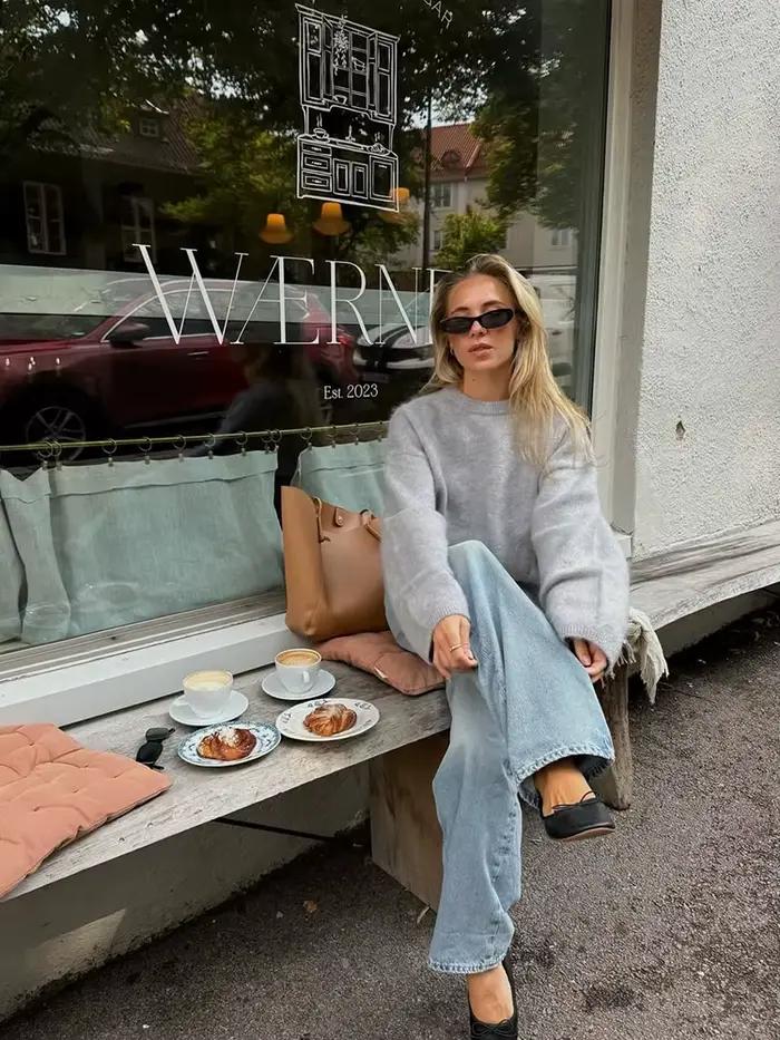 Femmes Beige noir rayé fourrure Mohair tricoté pull col rond manches longues manteau 2025 automne chaud femme