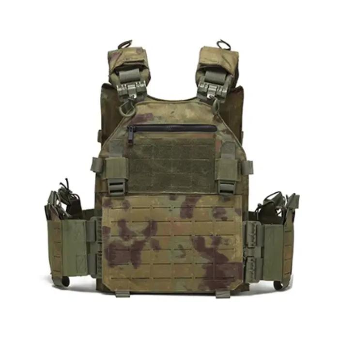 Gilet d'entraînement en plein air pour hommes, gilet de Combat tactique léger, à dégagement rapide, multifonctionnel, résistant à l'usure, coupe Laser