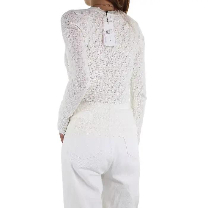 Pull tricoté en dentelle pour femmes