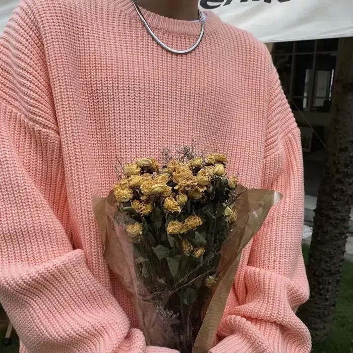 Pull tricoté à col rond pour hommes, pull coréen épais, vêtements d'automne et d'hiver, nouveau, 2025