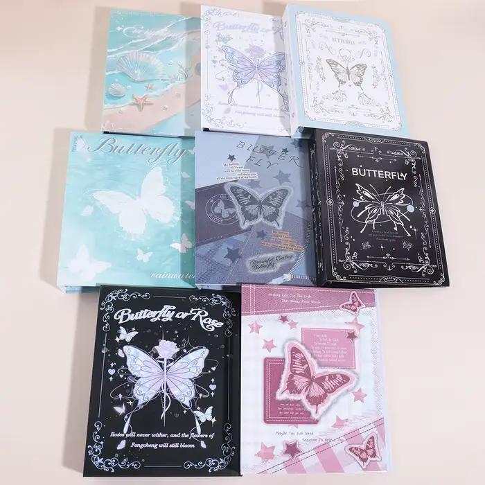 1 album photo à feuilles mobiles, relié en spirale, magnifiquement portable et décoratif, adapté pour collectionner photos et cartes