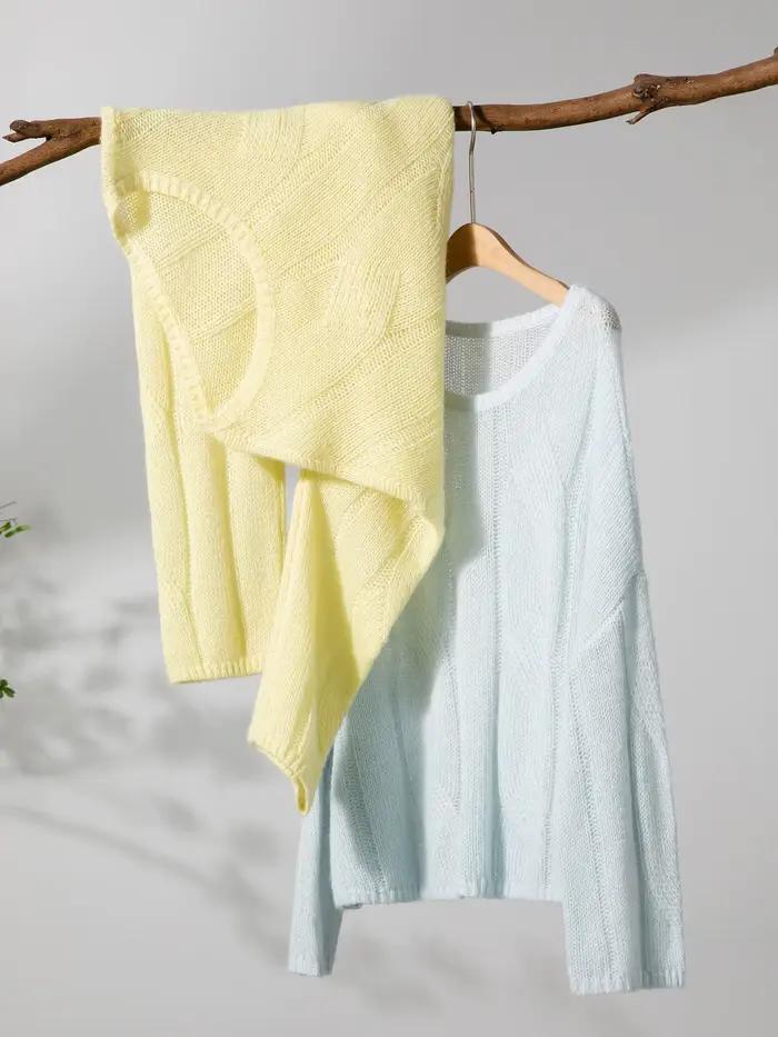 FSLE alpaga français paresseux câble tricot pull 2025 automne nouveau pull ample 25FS13066