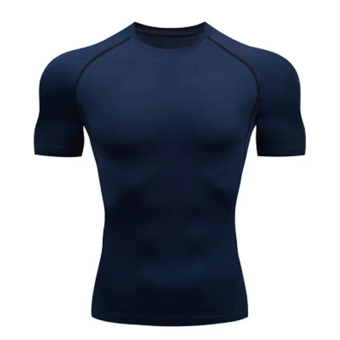 T-shirt de compression élastique respirant pour homme