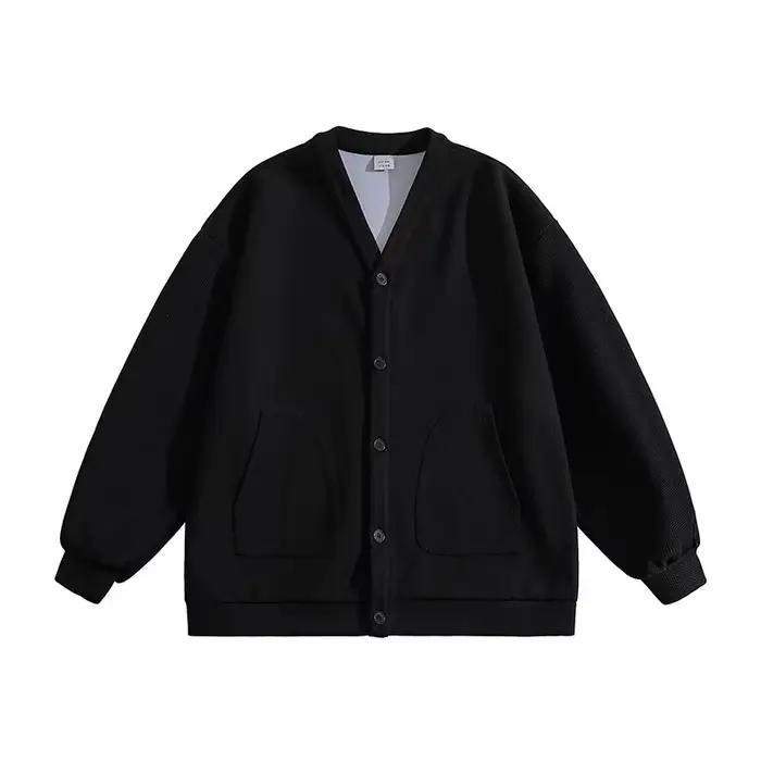 Veste tricotée à col en v pour hommes, nouvelle veste d'automne de marque tendance, Style décontracté, 2025