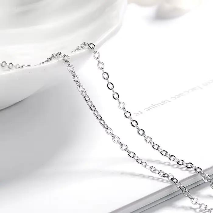 Nouveau 2ct Moissanite 925 collier en argent Sterling pendentif chaîne bijoux fins pour femme mariage scintillant classique fête mode