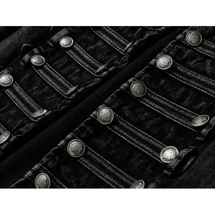 Veste en jean décontractée streetwear ample à boutons et fentes pour femme