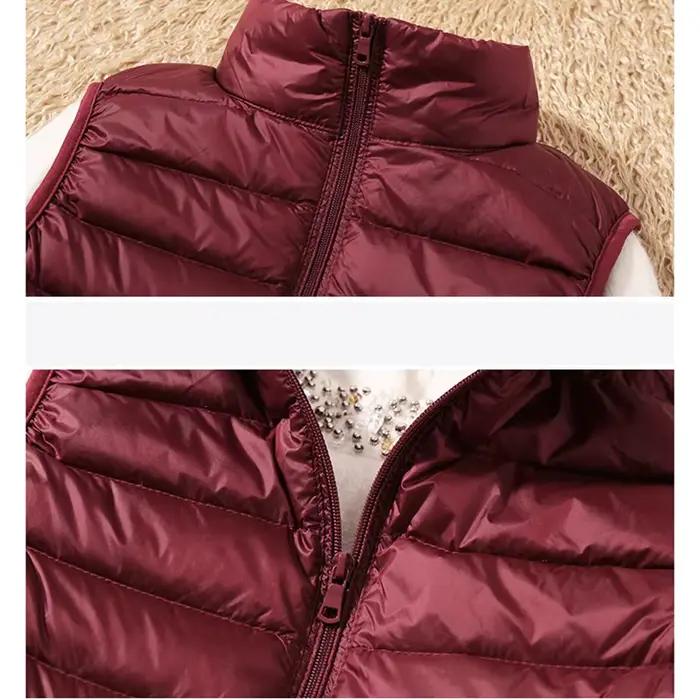2025 nouvelles femmes 90% duvet de canard blanc gilet