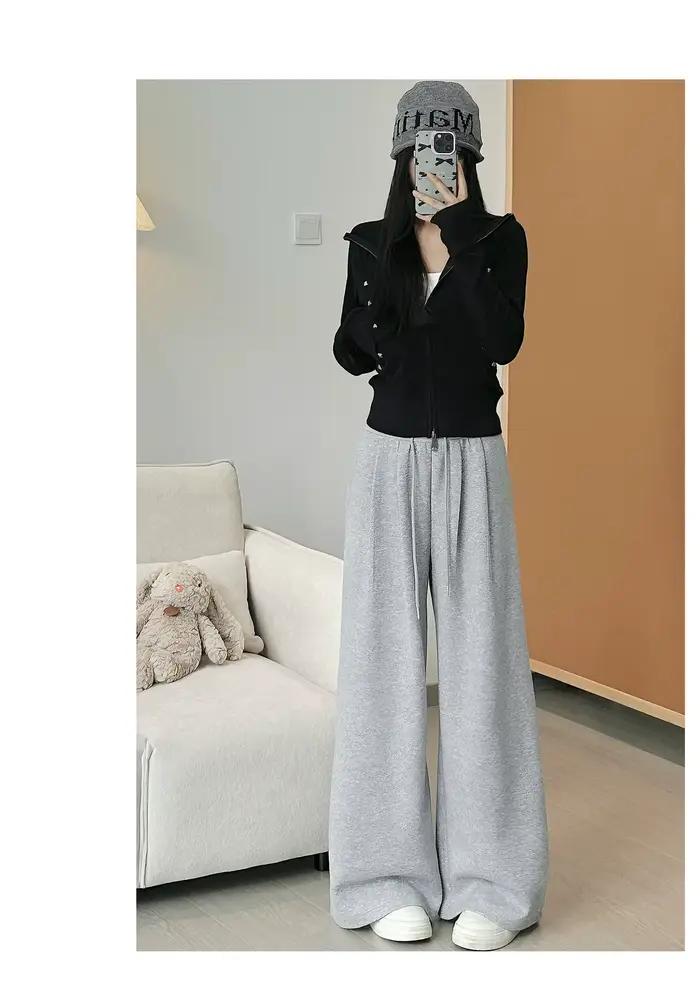 Pantalon de survêtement bleu marine pour femme