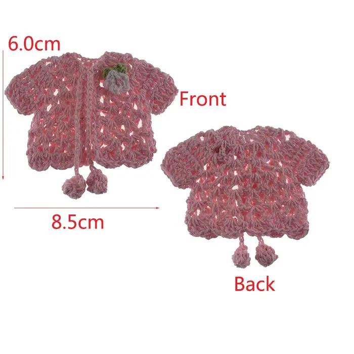 Pull en crochet l'inventaire fait à la main avec fleur