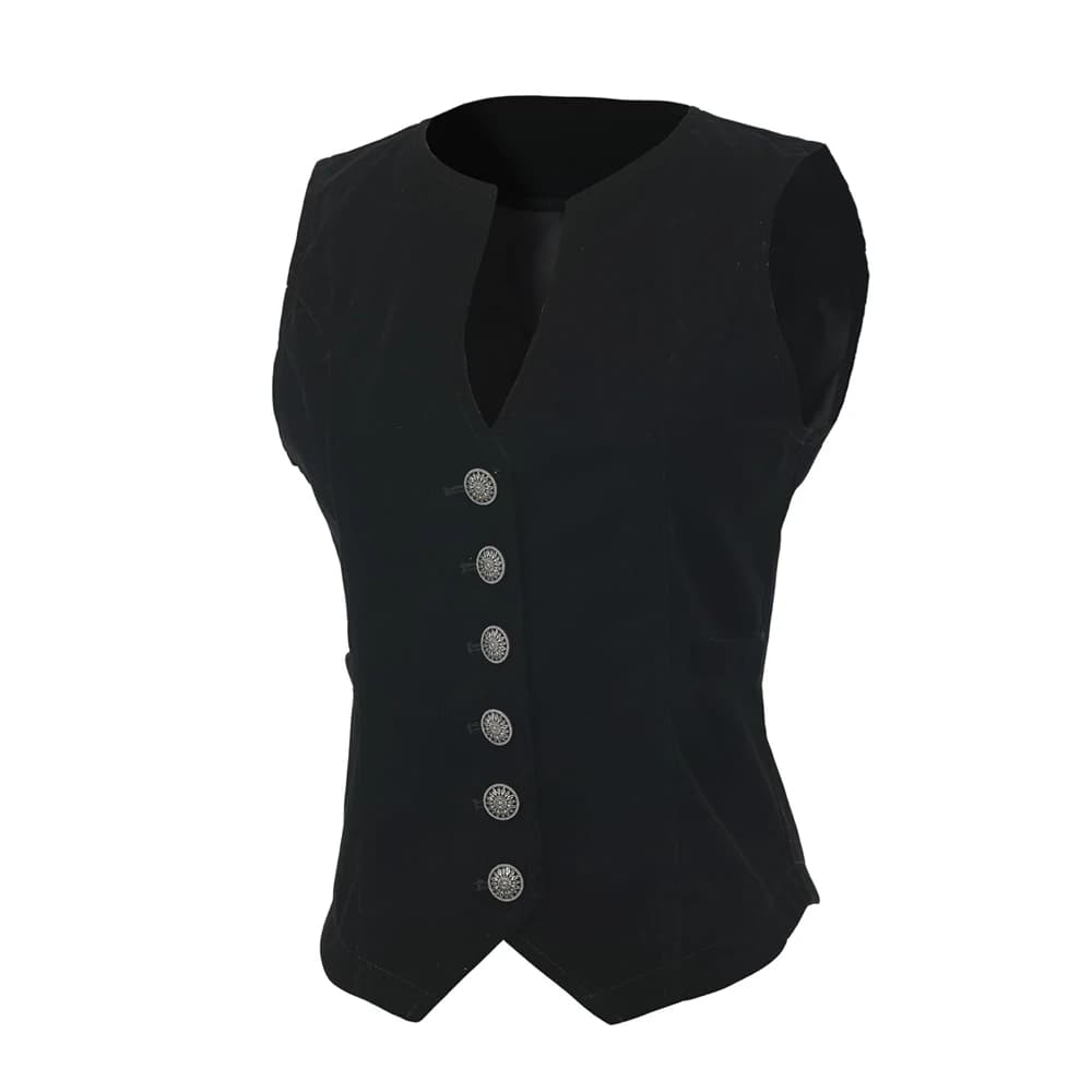 Gilet en velours Vintage pour femmes, col en V, court, sans manches, hauts décontractés, veste ajust